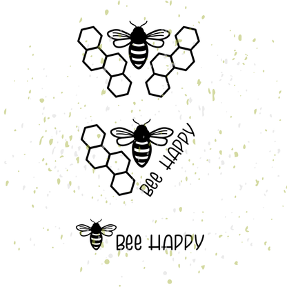 Biene "bee happy" Plotterdatei